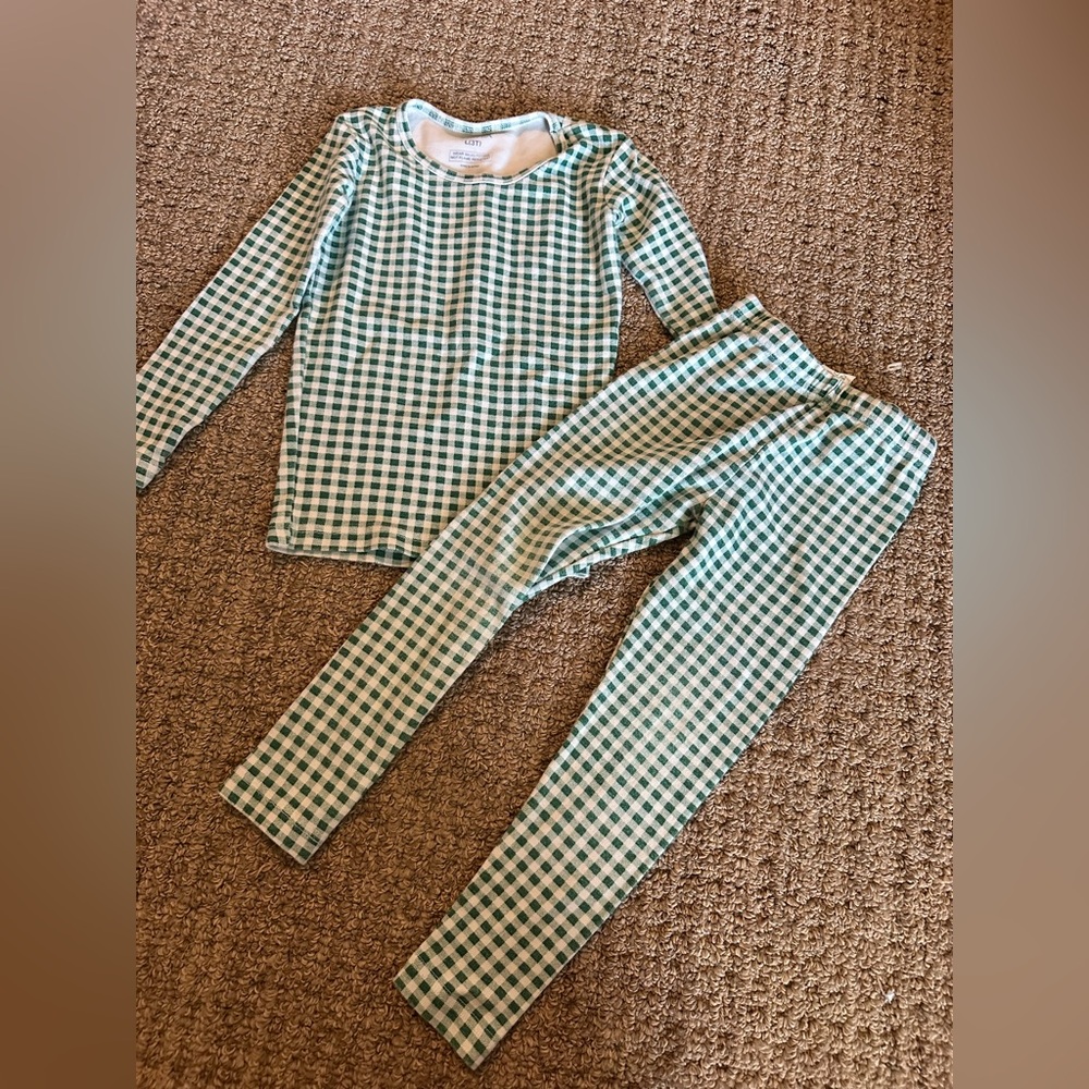 Classic Green Gingham Pajama Set